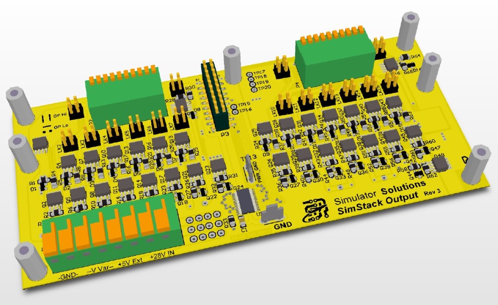 3D Rendering of the Production Boards