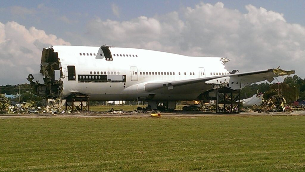 Sad end to a 747