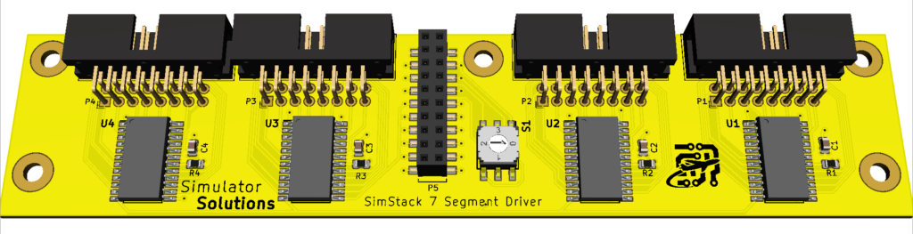 SimStack 7 Segment Expansion Board