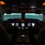 Lined up at the end of the runway and ready for the first flight.