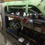 The front view of a customer's 747-400 simulator.