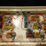 These SimStack boards were installed inside the control cabinet of a ship simulator.